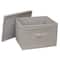 Household Essentials Canvas Storage Box with Lid